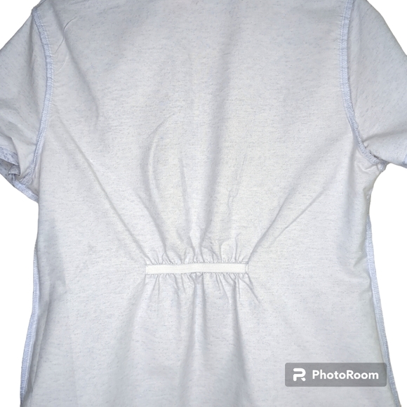 Dickies Dog Cat Lover Scrub Top Dog Walker Light Gray Size M - Picture 2 of 5